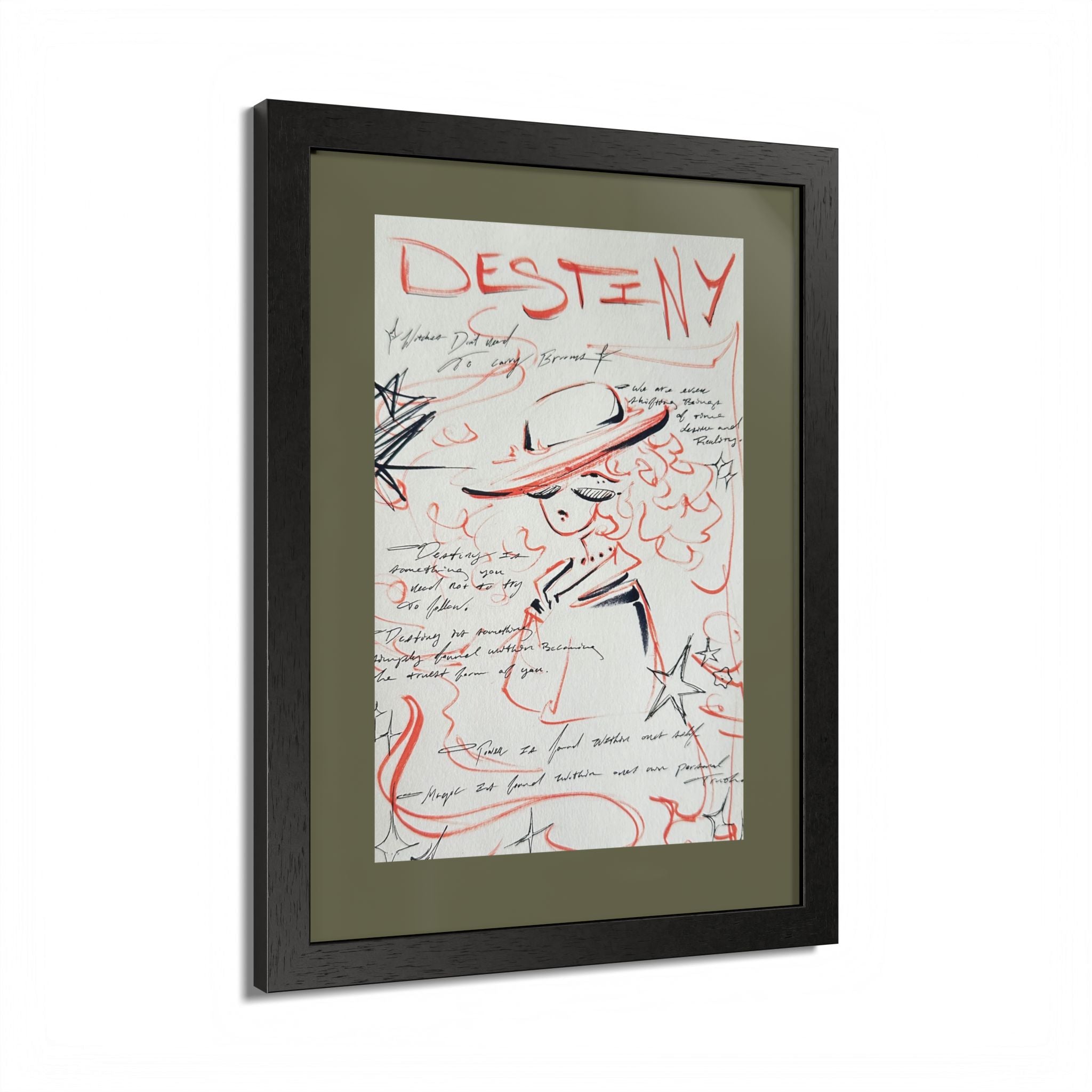 Original design (The Framed Lady) series, Framed poster Multi-Color