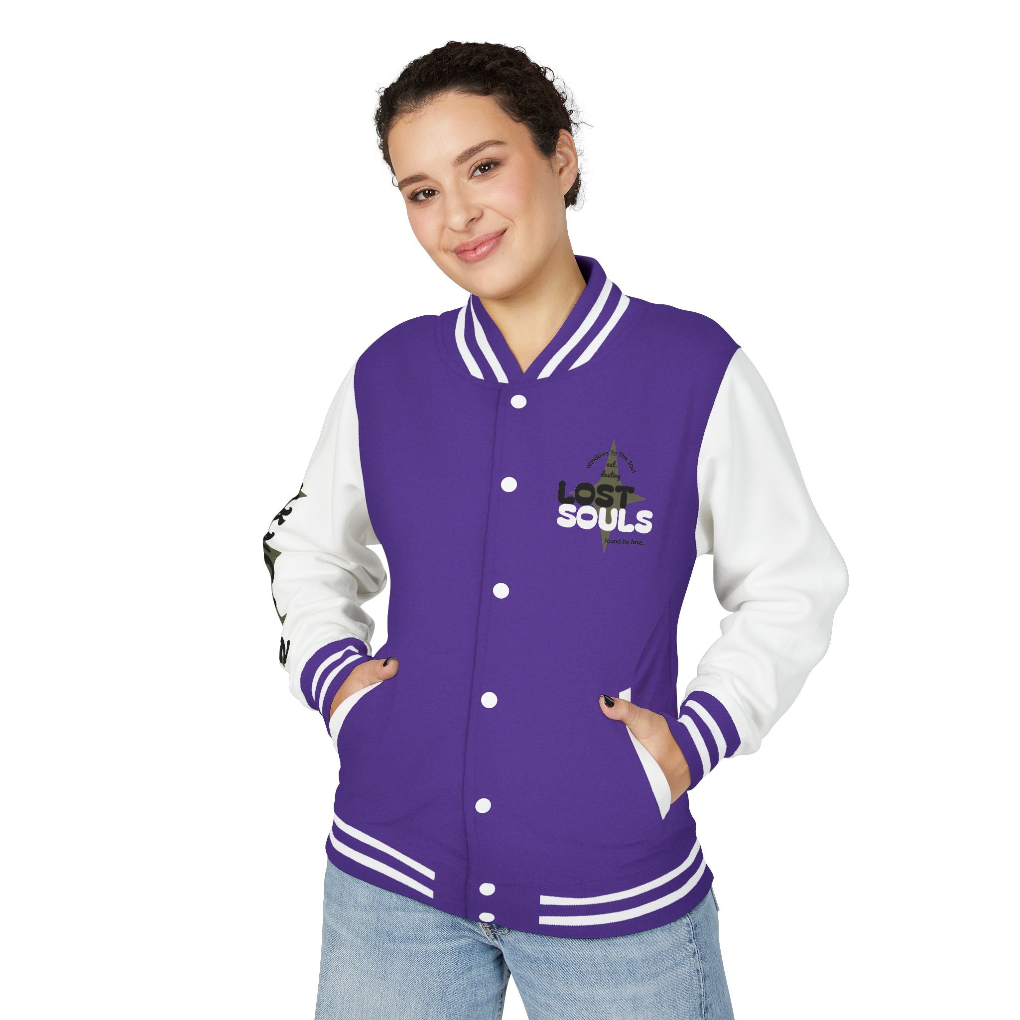 *LOST SOULS* Unisex Heavyweight (FoundFae) Letterman Jacket