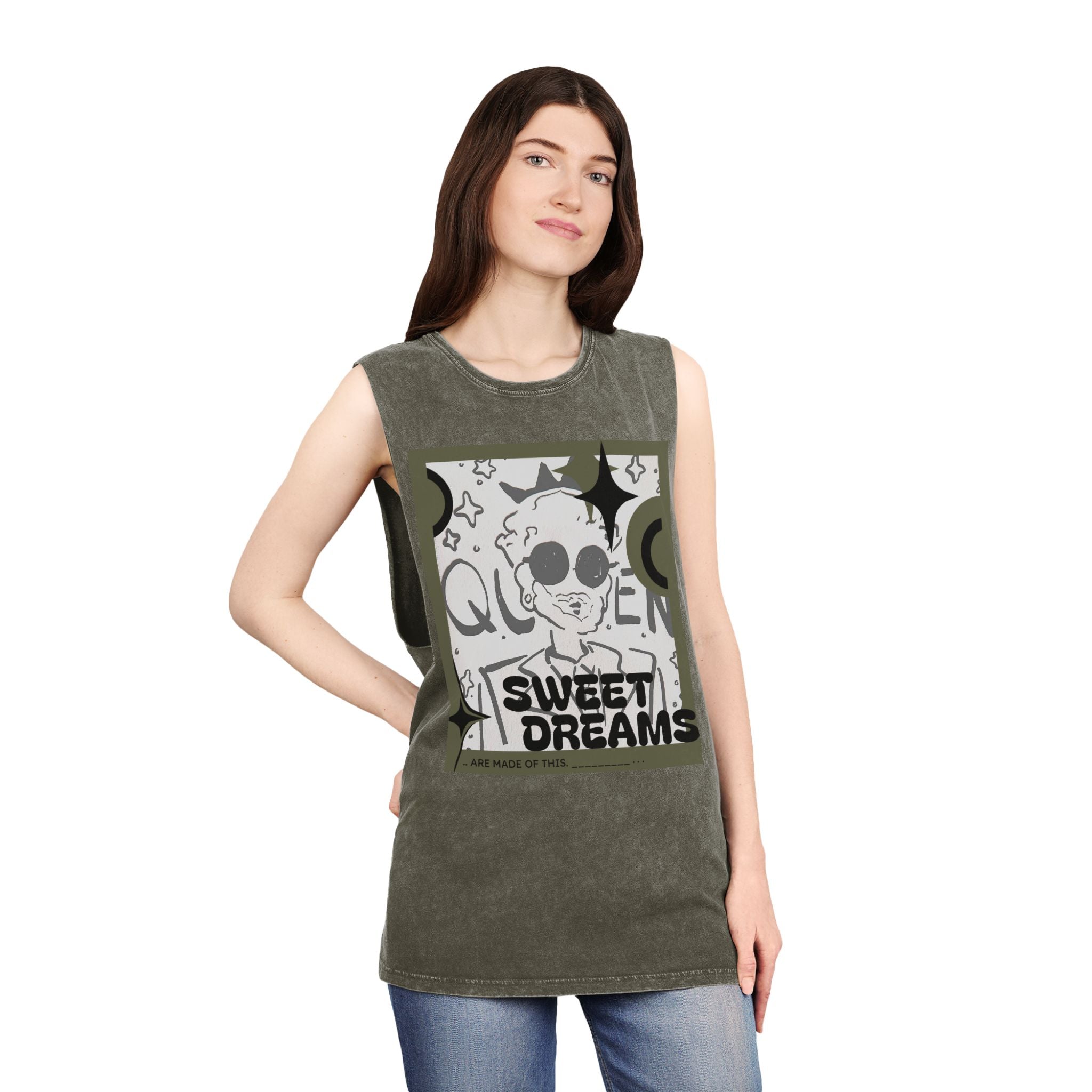 FoundFae (SweetDreams) Aesthetic Unisex Stonewash Tank Top