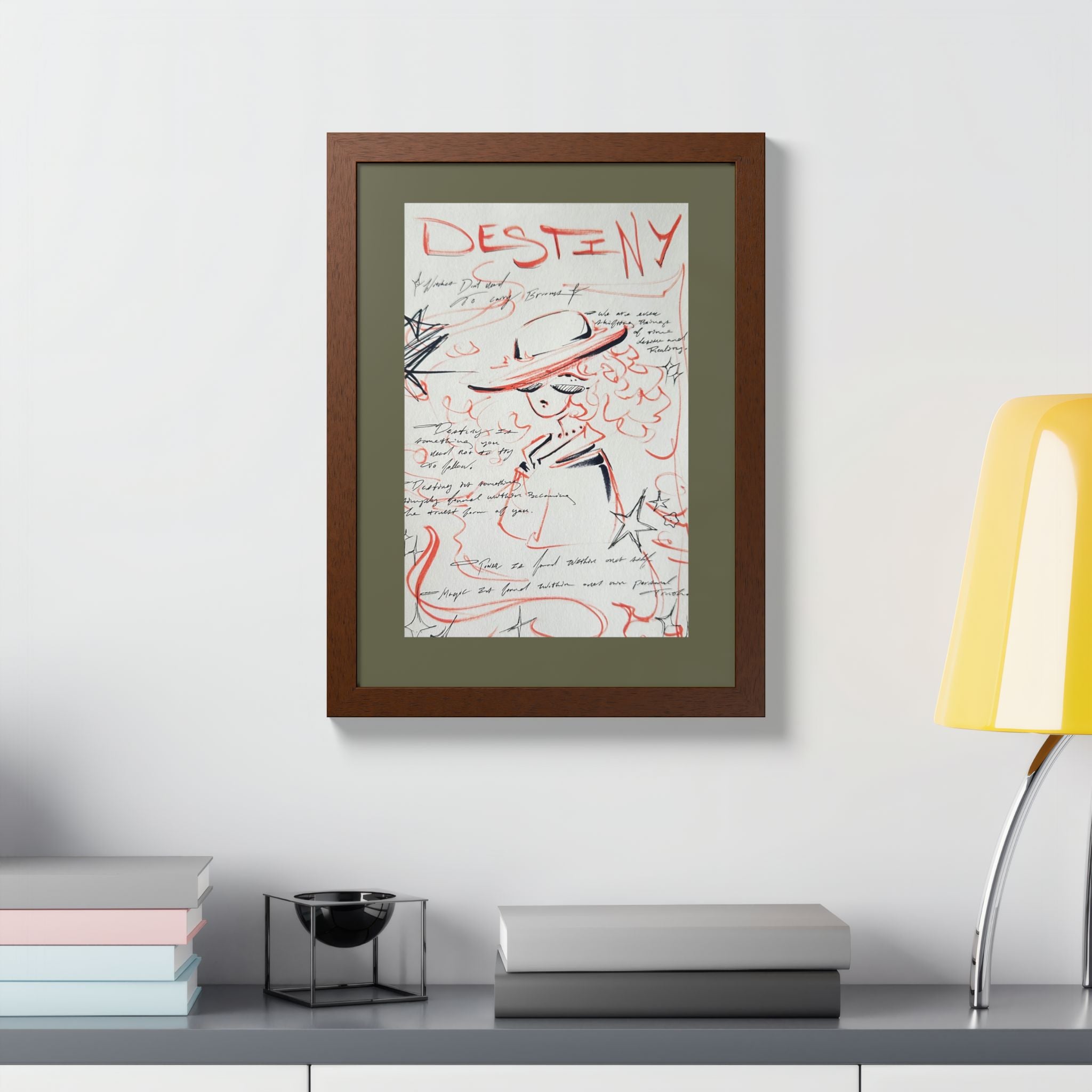 Original design (The Framed Lady) series, Framed poster Multi-Color