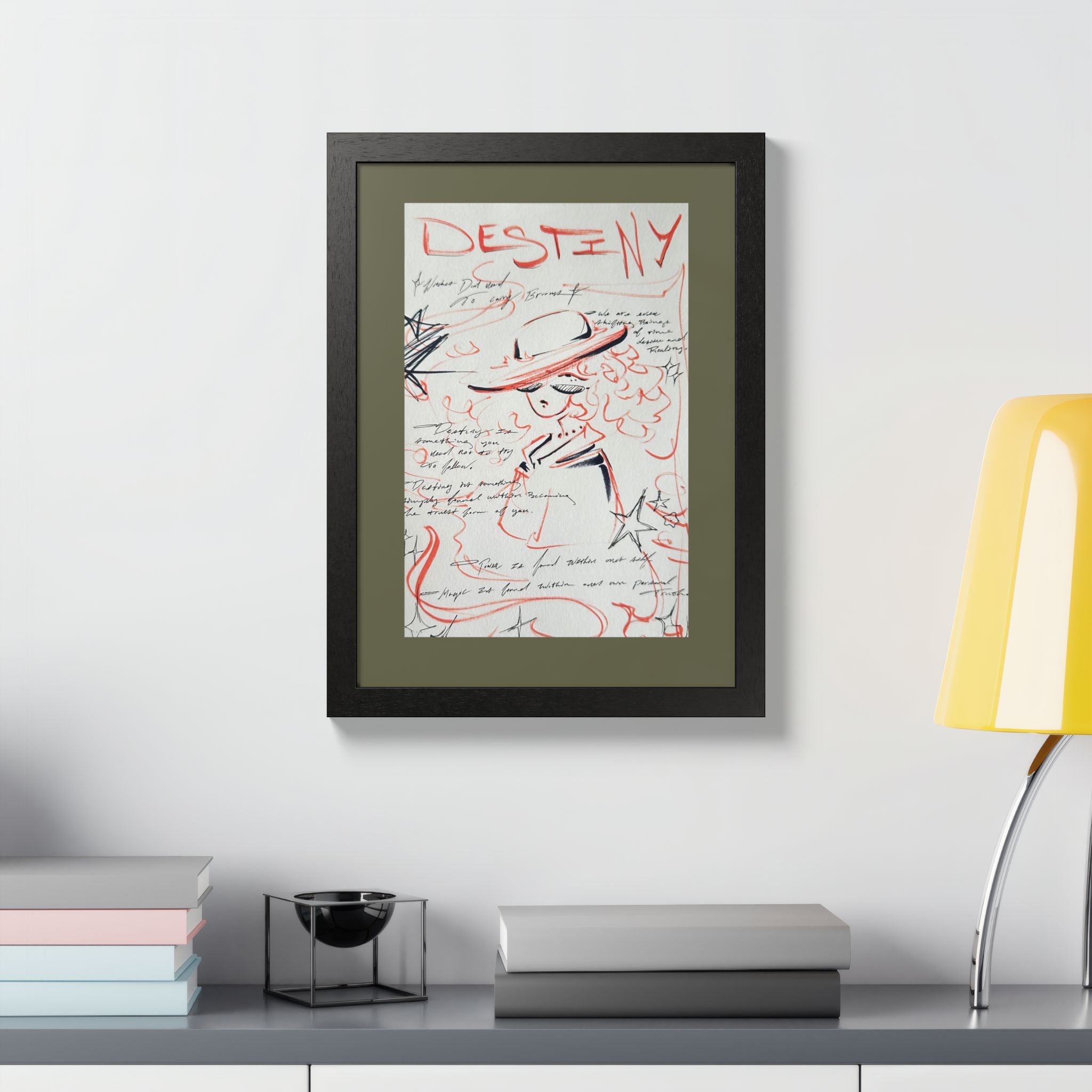 Original design (The Framed Lady) series, Framed poster Multi-Color