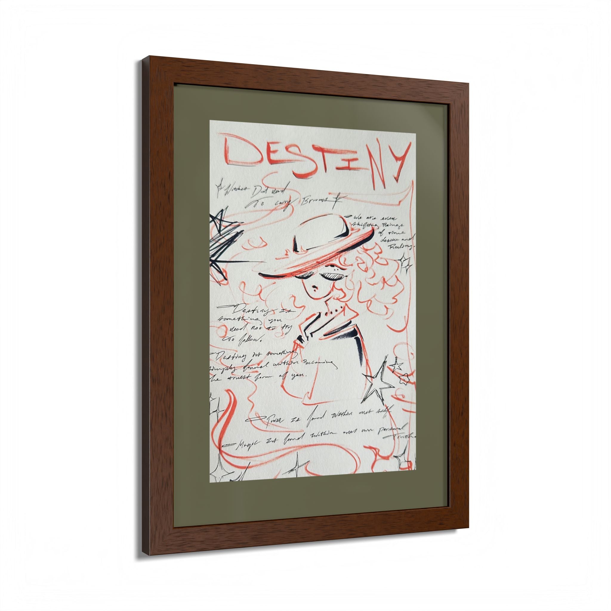 Original design (The Framed Lady) series, Framed poster Multi-Color