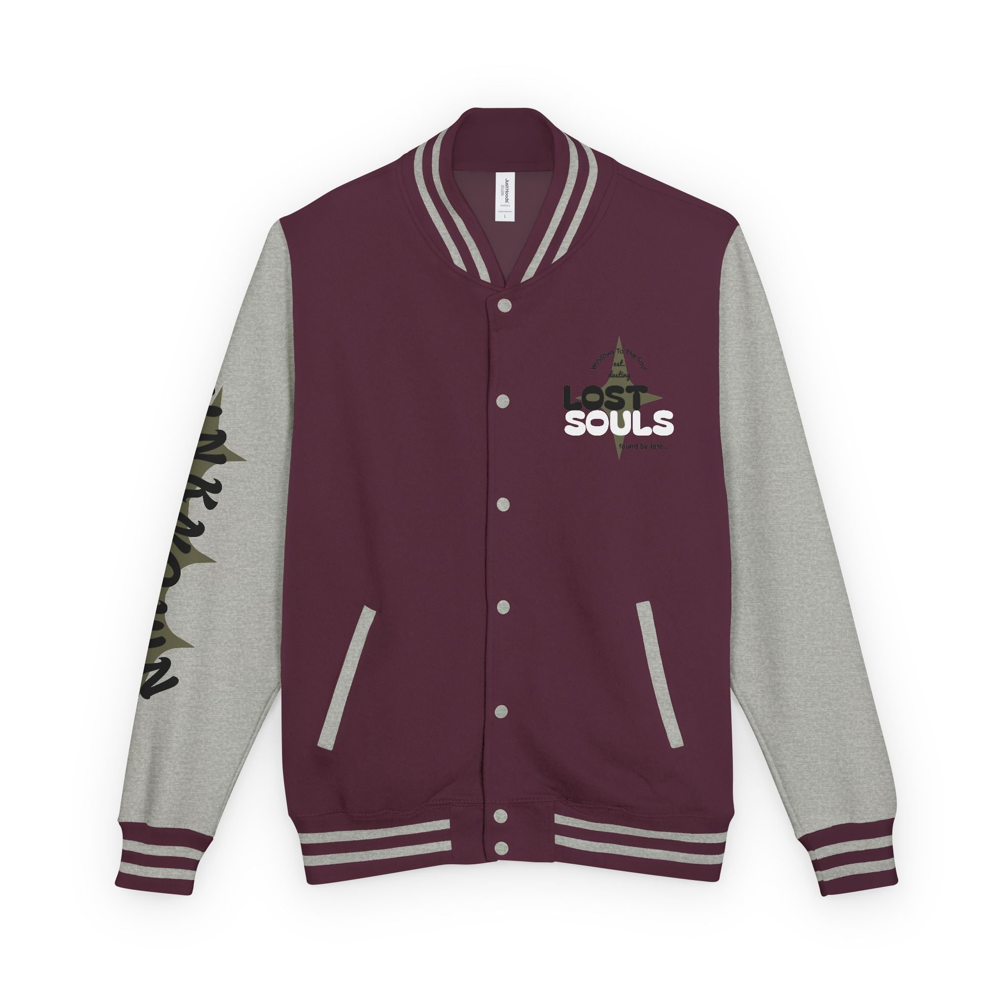 *LOST SOULS* Unisex Heavyweight (FoundFae) Letterman Jacket