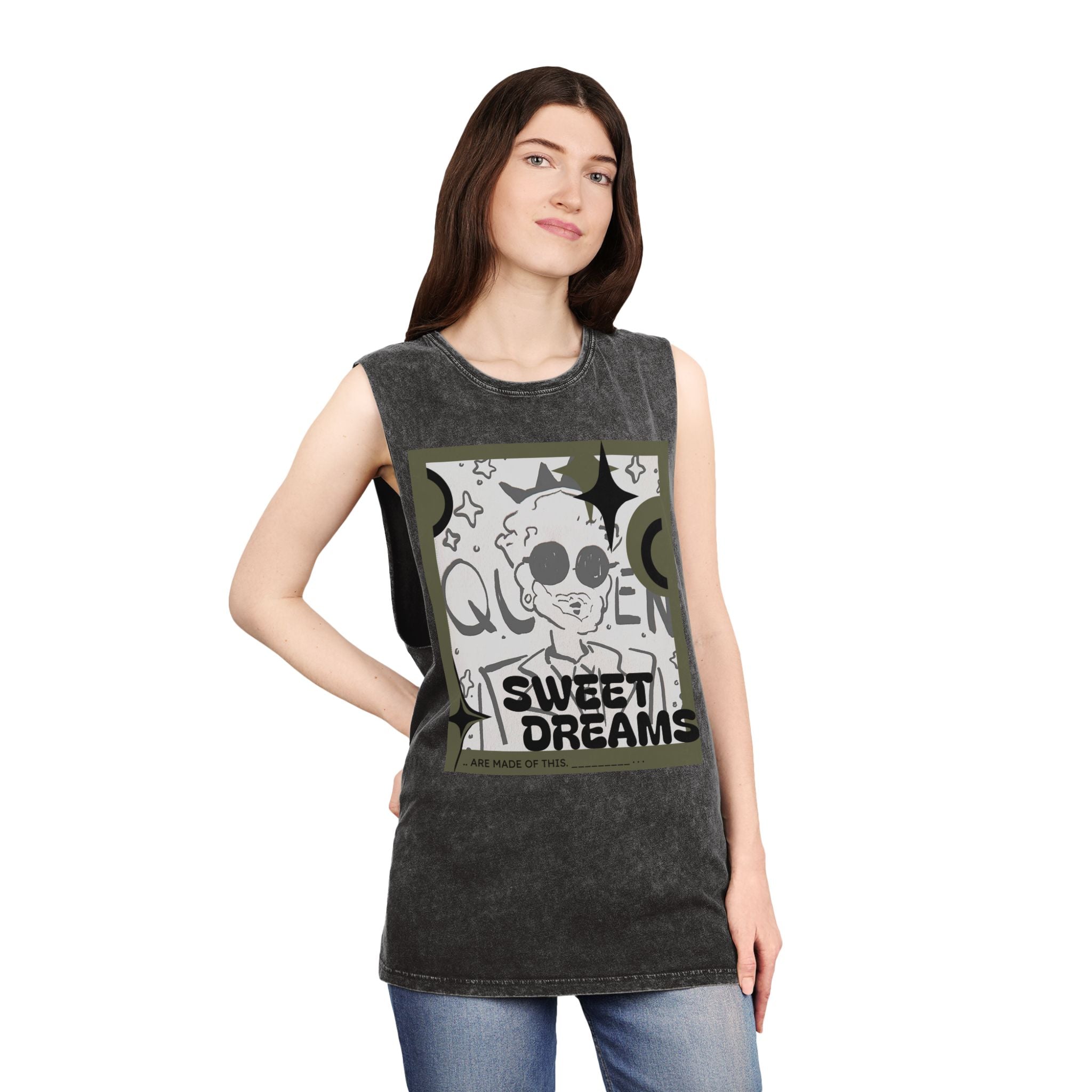 FoundFae (SweetDreams) Aesthetic Unisex Stonewash Tank Top