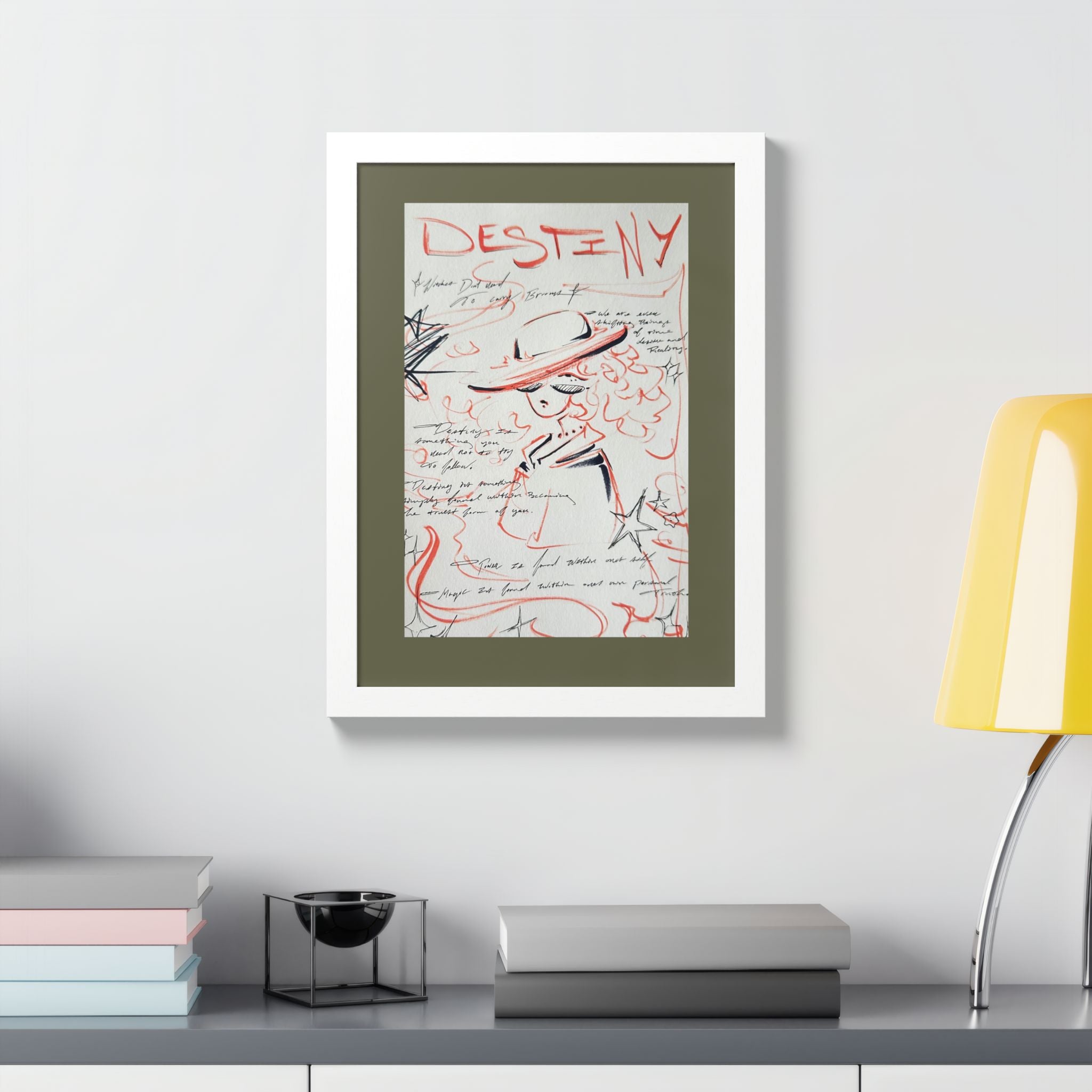 Original design (The Framed Lady) series, Framed poster Multi-Color