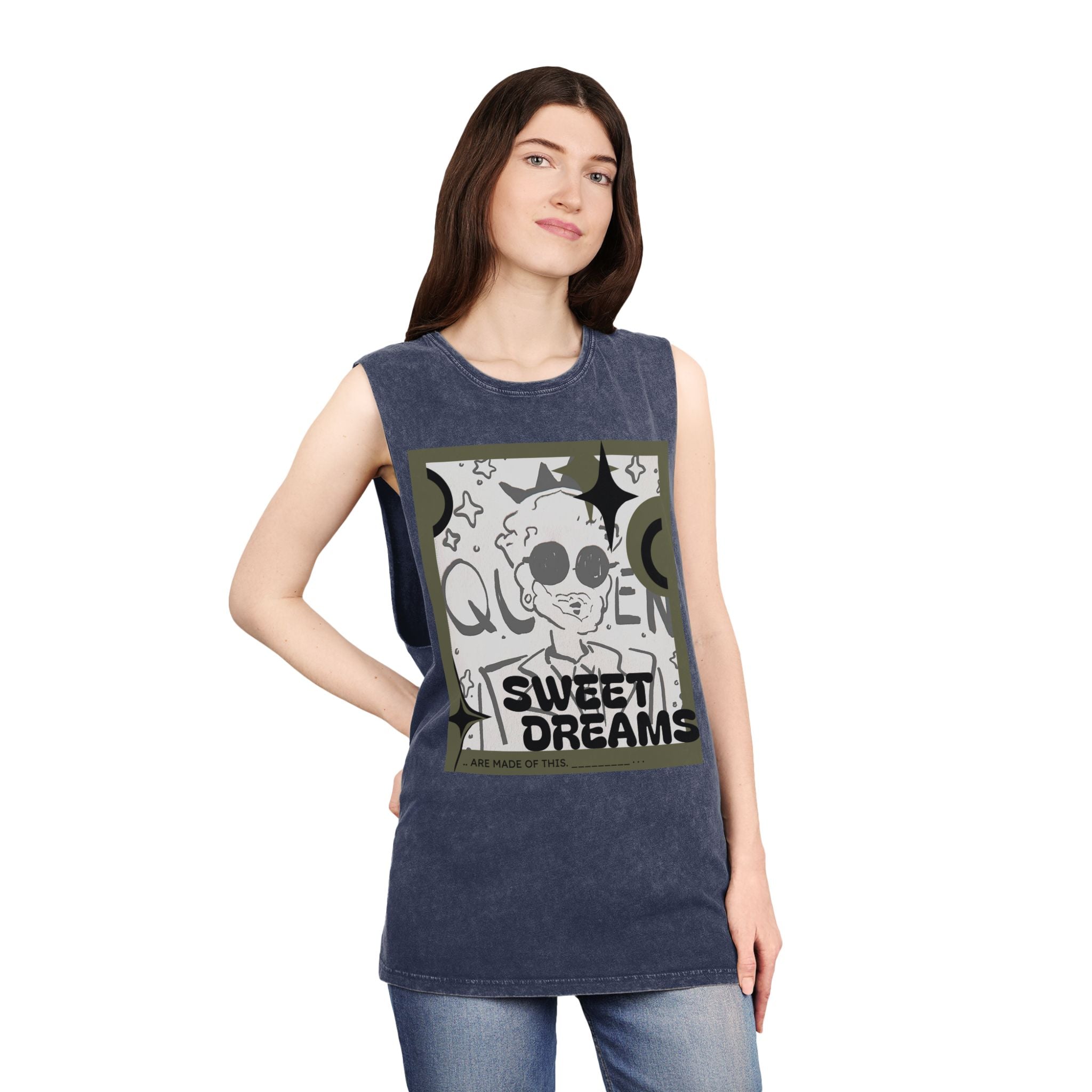 FoundFae (SweetDreams) Aesthetic Unisex Stonewash Tank Top